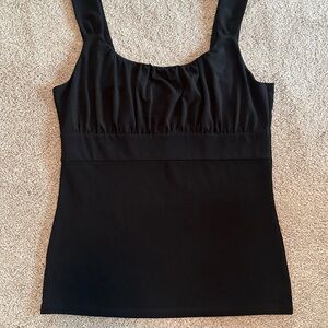 Ann Taylor Polyester Dress Tank Top Black Medium